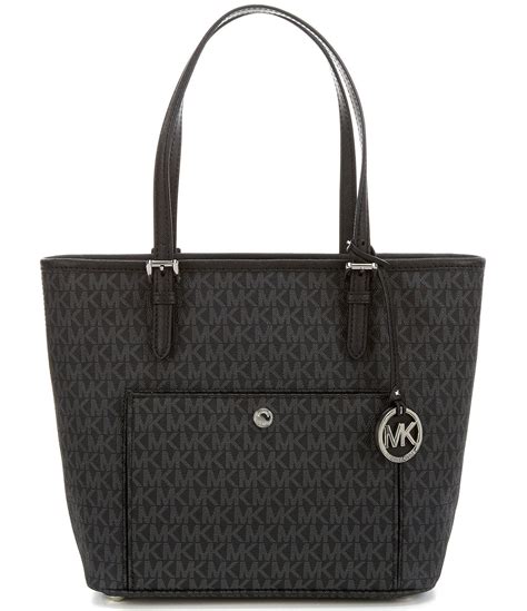 michael kors black jet set tote|Michael Kors designer tote jetset.